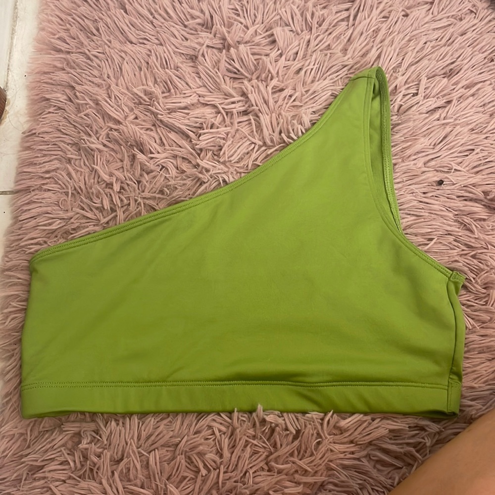 Green one strap Victoria’s Secret bra top